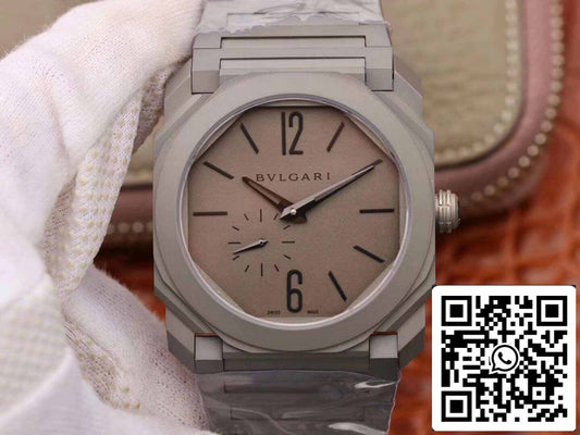 Bvlgari Octo Finissimo 102713 1:1 Mejor Edición BV Factory Esfera Gris