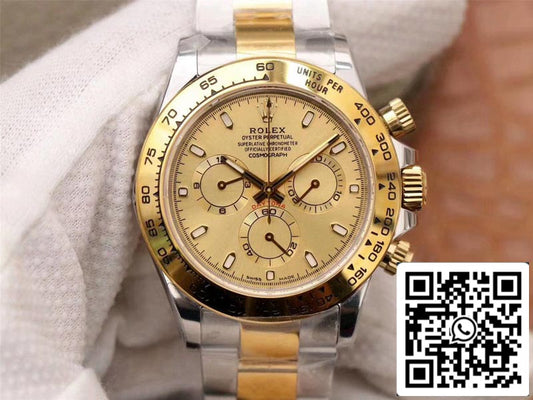 Rolex Daytona Cosmograph M116503-0003 1:1 Mejor Edición Noob Factory Esfera Dorada Suiza ETA4130