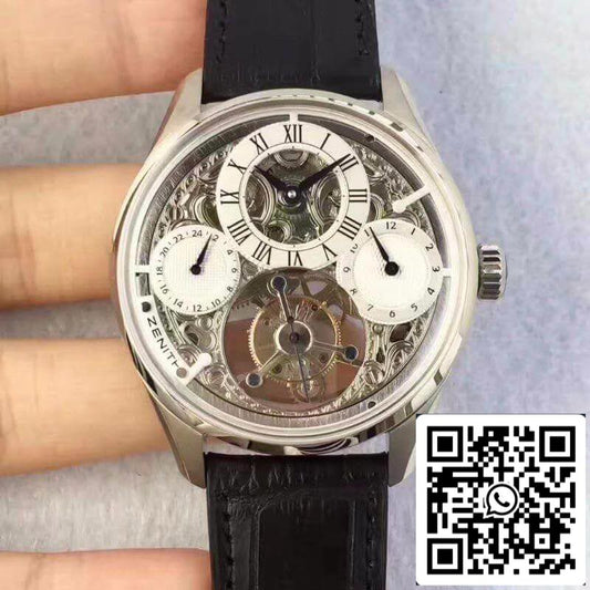 Zenith EP Calender Skeleton Tourbillon RG/LE 1:1 Mejor Edición Tourbillon Suizo