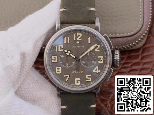 Zenith Heritage Pilot 11.2430.4069/21.C773 XF Factory 1:1 Migliore edizione svizzera ETA7750