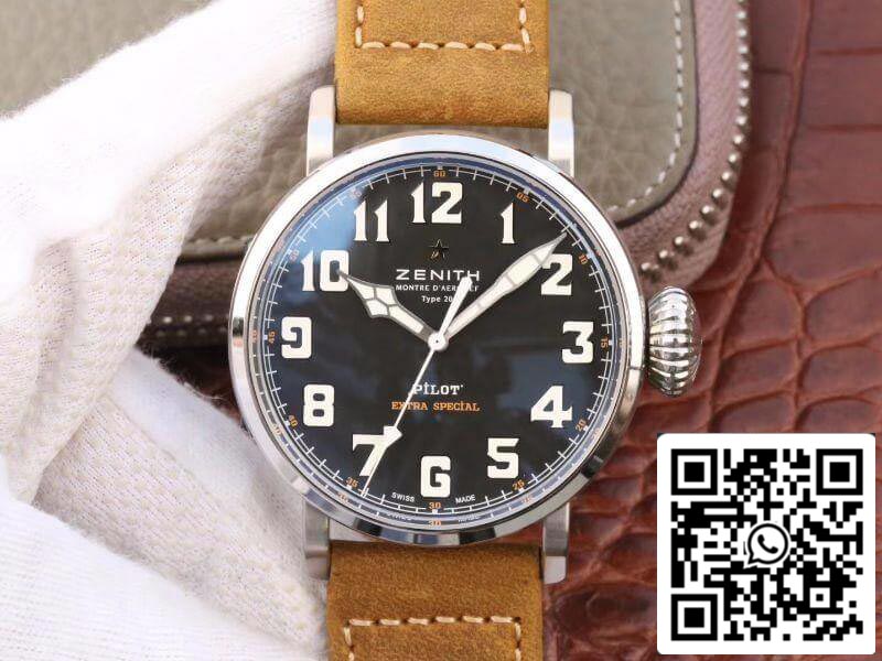 Zenith Pilot 03.2430.3000/21.C738 XF Factory 1:1 Miglior Edizione Svizzera ETA2824-2