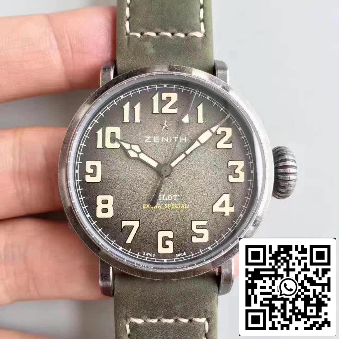 Zenith Pilot 11.1943.679/63.C800 XF Factory 1:1 Mejor Edición Suiza ETA9015