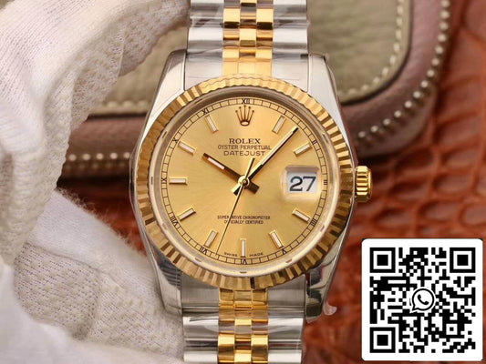 Rolex Datejust II 116333 AR Factory 1:1 Best Edition Swiss ETA3135 Champagne Dial