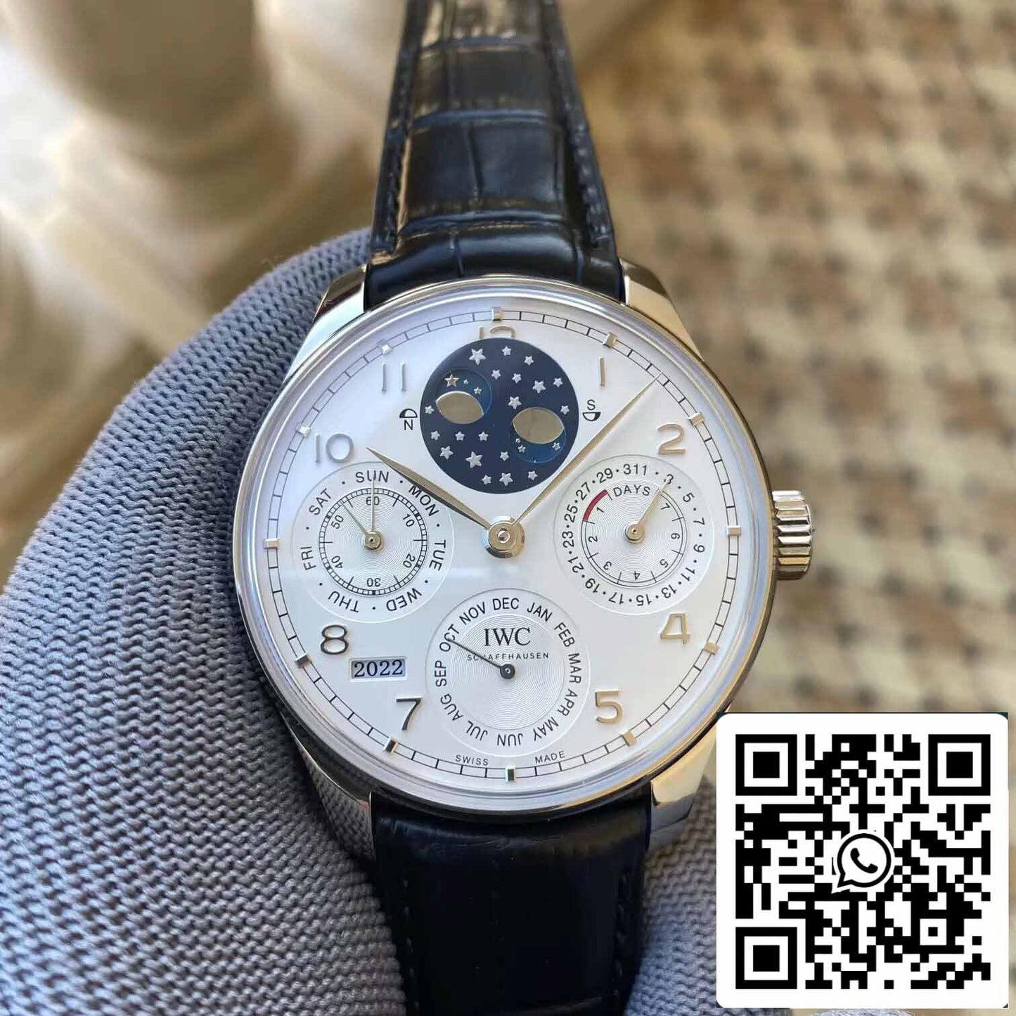 IWC Calendario Perpetuo Portugués IW503406 1:1 Mejor Edición APS Esfera Blanca de Fábrica