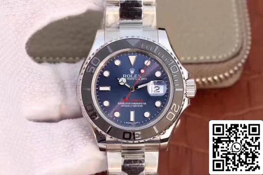 Rolex Yacht-Master 116622LN EW Factory 1:1 Best Edition svizzero ETA3135 quadrante blu