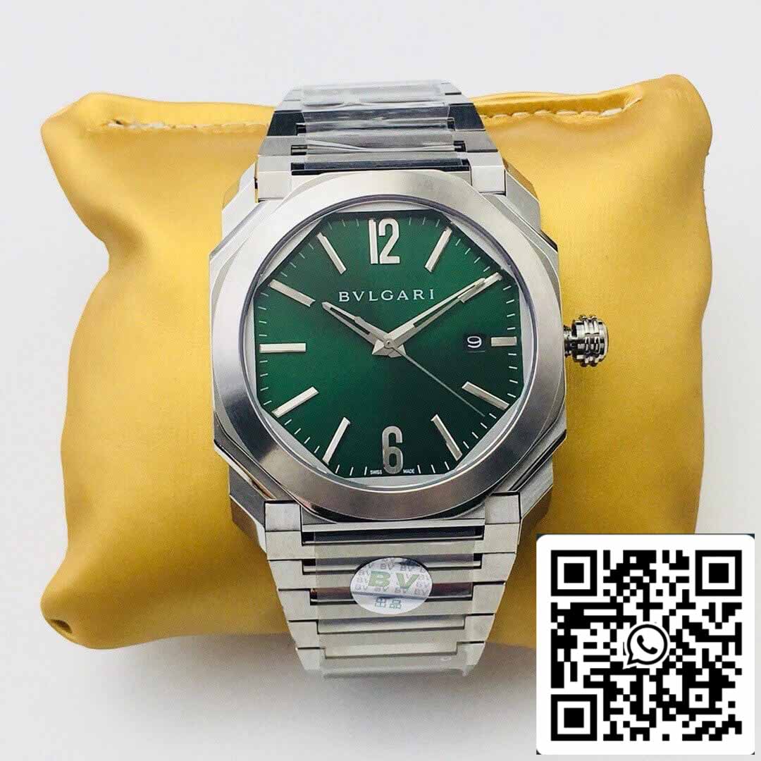 Bvlgari OCTO SOLOTEMPO 101963 BGOP41BGLD 1:1 Best Edition BV Factory quadrante verde