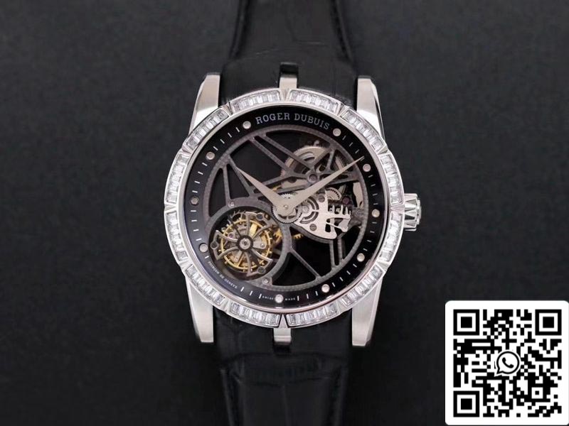 Roger Dubuis Excalibur RDDBEX0393 1:1 Best Edition JB Factory Tourbillon V3 Diamond Swiss RD505SQ