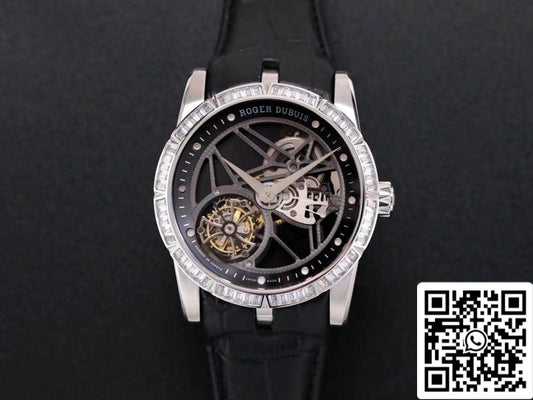 Roger Dubuis Excalibur RDDBEX0393 1:1 Mejor Edición JB Factory Tourbillon V3 Diamond Swiss RD505SQ