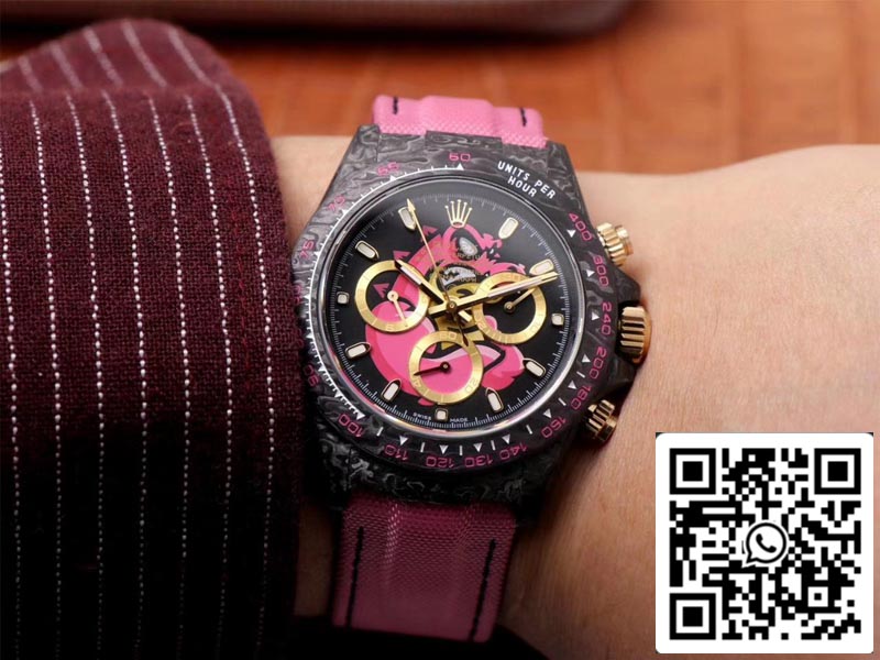 Rolex Daytona Cosmos Pink Exploded Dragon 1:1 Mejor Edición WWF Factory Swiss ETA7750