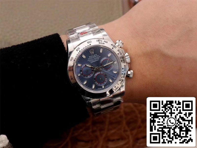 Rolex Daytona Cosmograph 116509-78599 1:1 Best Edition Noob Factory quadrante blu svizzero ETA4130