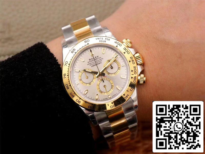 Rolex Daytona Cosmograph M116503-0002 1:1 Mejor Edición Noob Factory Esfera Gris Suizo ETA4130