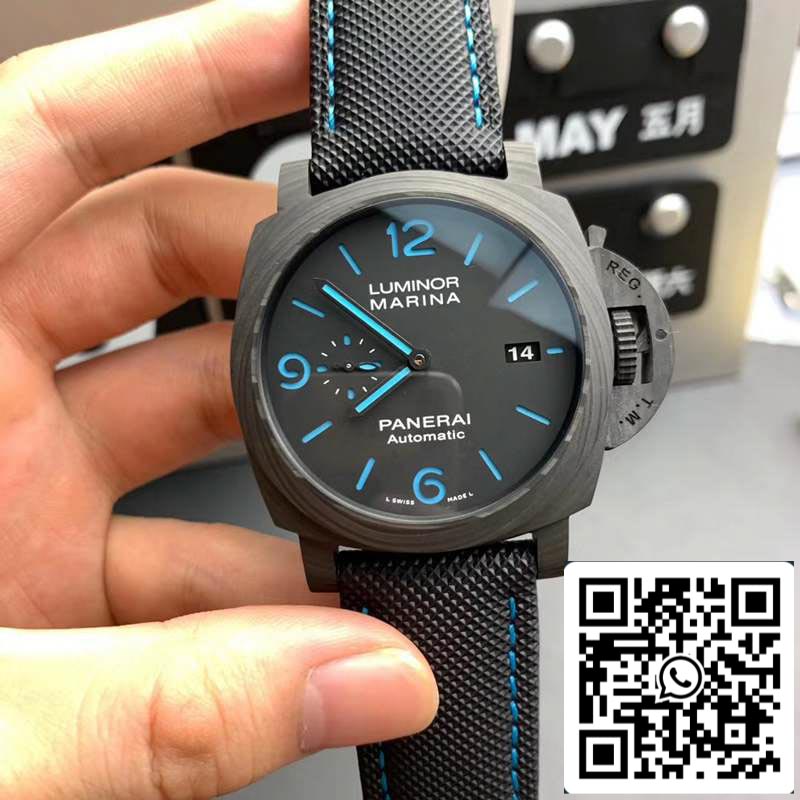 Panerai Luminor PAM01661 1:1 Best Edition VS Factory Black Carbon Swiss P9010