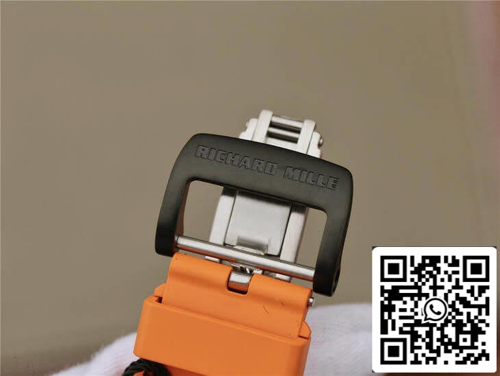 Richard Mille RM11-03 1:1 Best Edition KV Factory Correa de fibra de carbono naranja