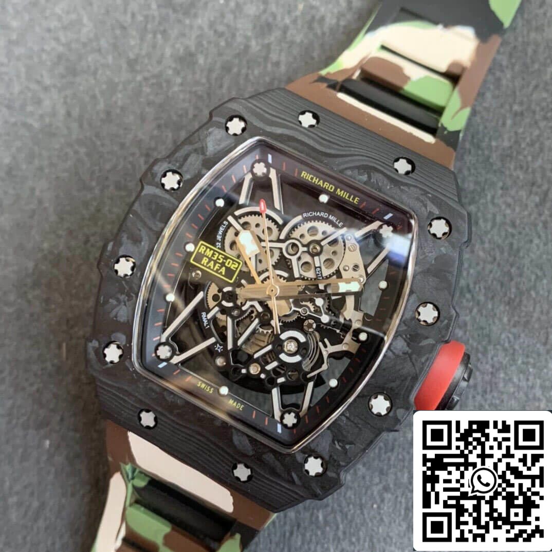 Richard Mille RM35-02 1:1 Best Edition KV Factory V3 Camouflage Strap