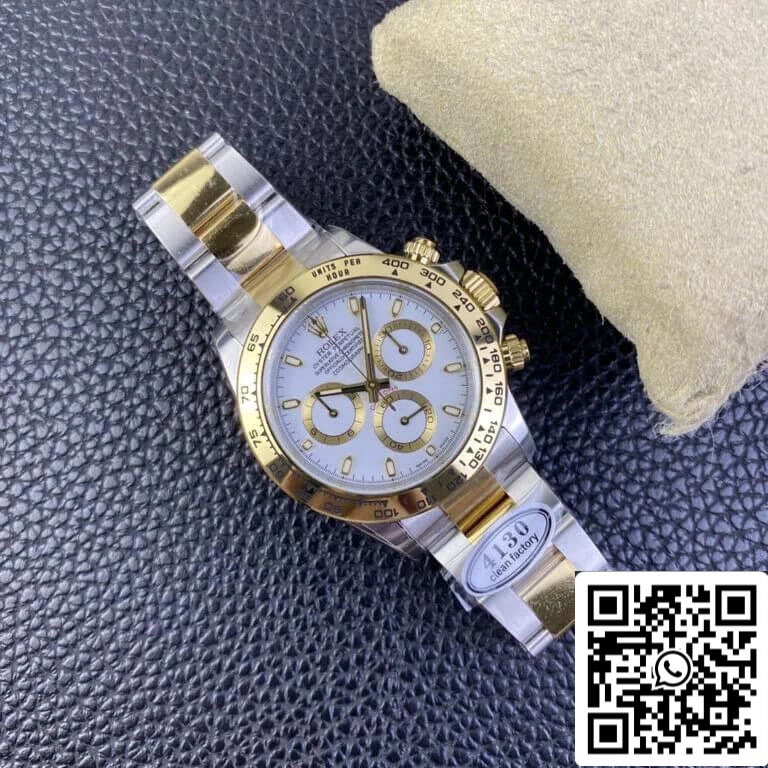 Rolex Cosmograph Daytona M116503-0001 1:1 Best Edition Quadrante bianco fabbrica pulita