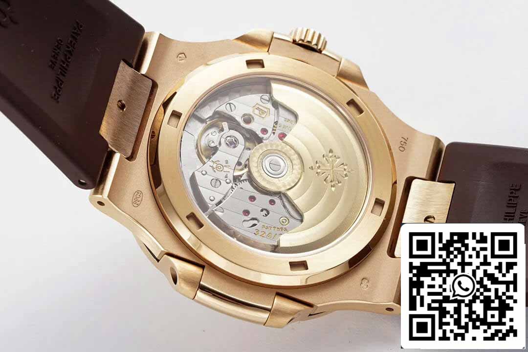 Patek Philippe Nautilus 5711 1: 1 Best Edition PPF Factory Cinturino in caucciù marrone