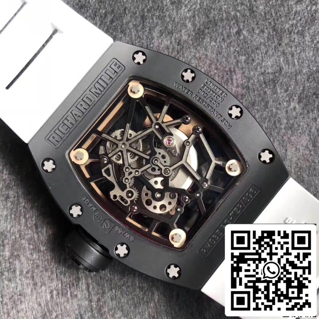 Richard Mille RM035 Americas KV Factory 1:1 Best Edition White Strap