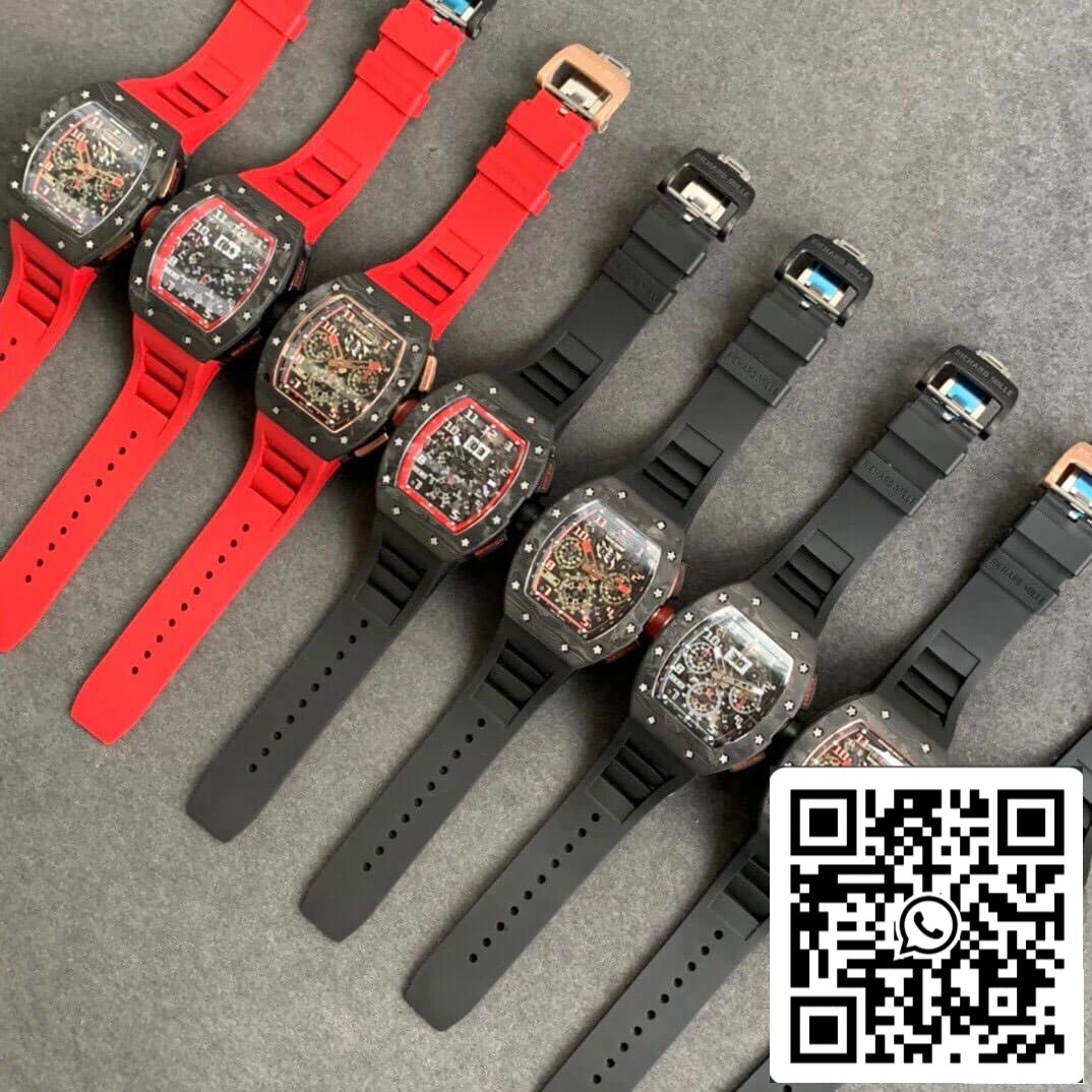 Richard Mille RM011 1:1 Best Edition KV Factory Carbon Fiber Case