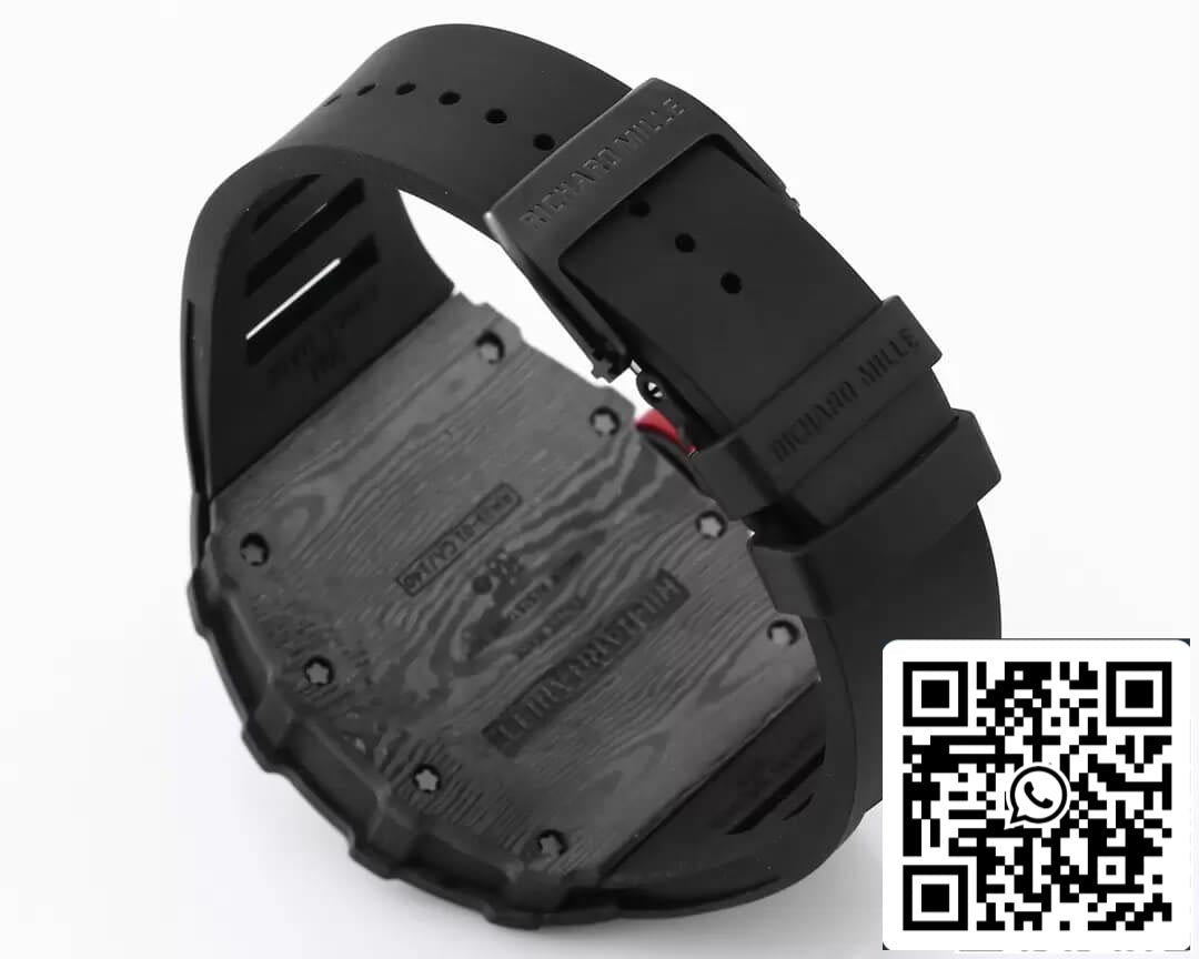 Richard Mille RM35-01 1: 1 Best Edition BBR Factory Cinturino in caucciù nero