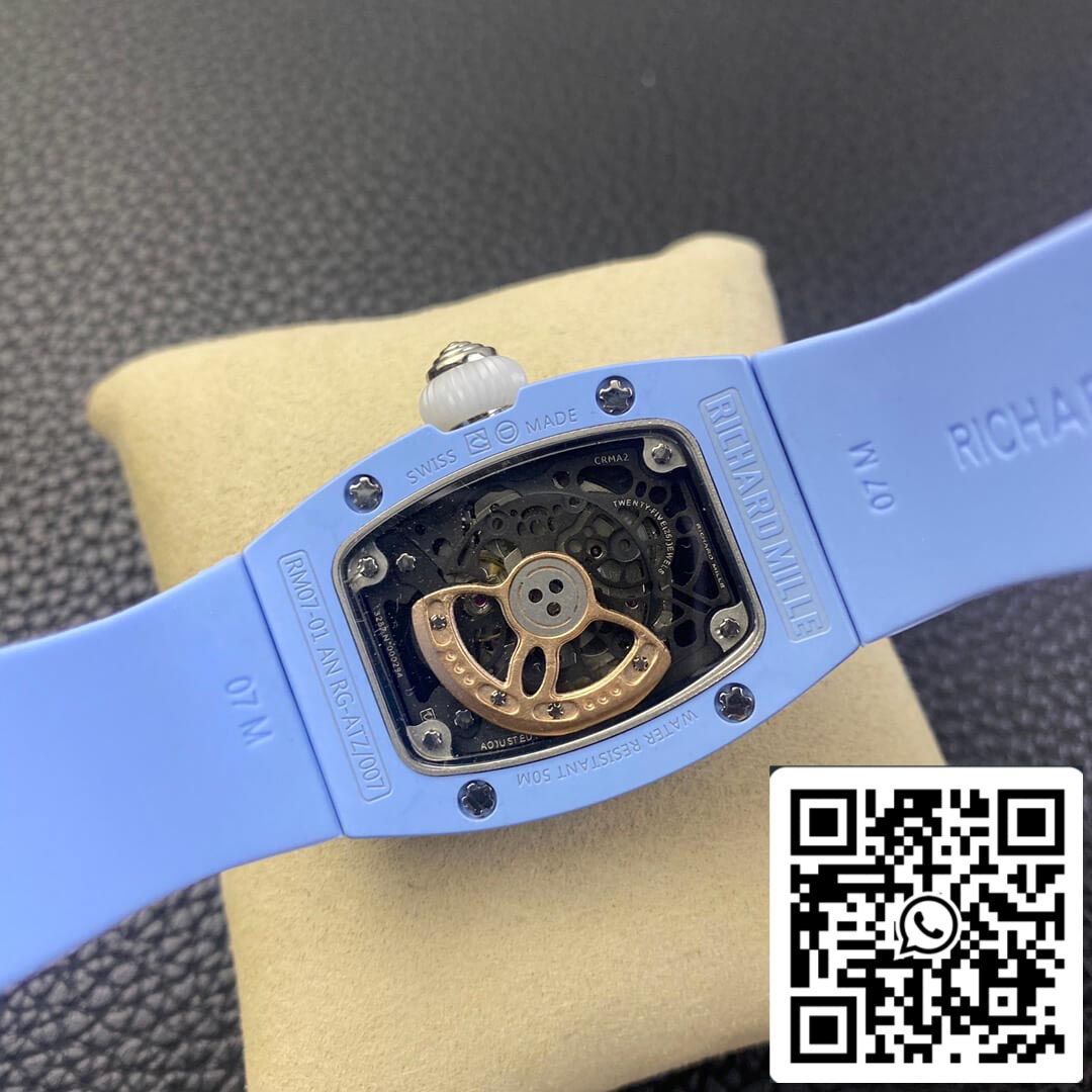 Richard Mille RM 07-01 1:1 Mejor Edición RM Factory Caja de Cerámica Azul