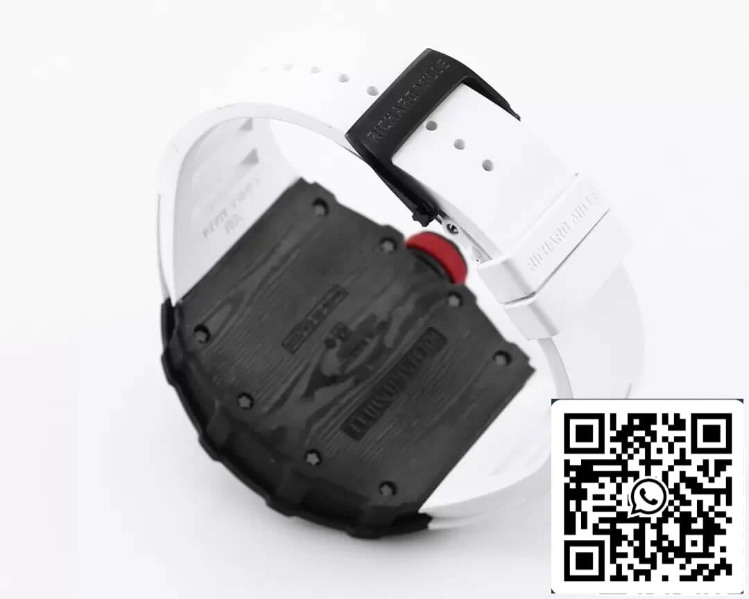 Richard Mille RM35-01 1: 1 Best Edition BBR cinturino in caucciù bianco di fabbrica