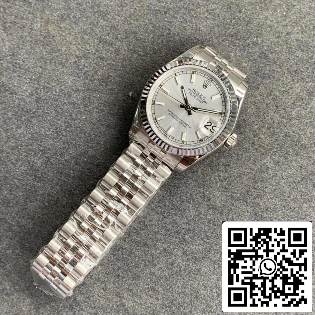 Rolex Datejust M278274-0012 1:1 Mejor edición GS Factory esfera plateada