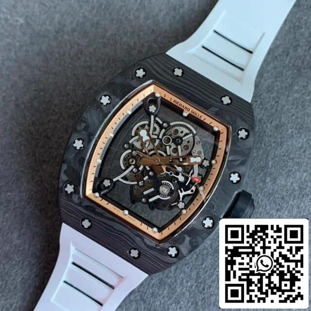 Richard Mille RM055 1:1 Mejor edición KV Factory V2 Esfera esqueleto