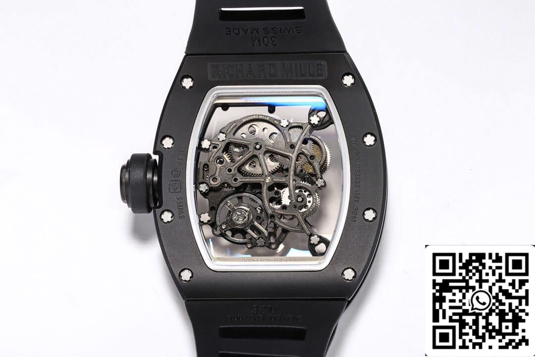 Richard Mille RM-055 1:1 Best Edition BBR Factory V2 Black Ceramic Case