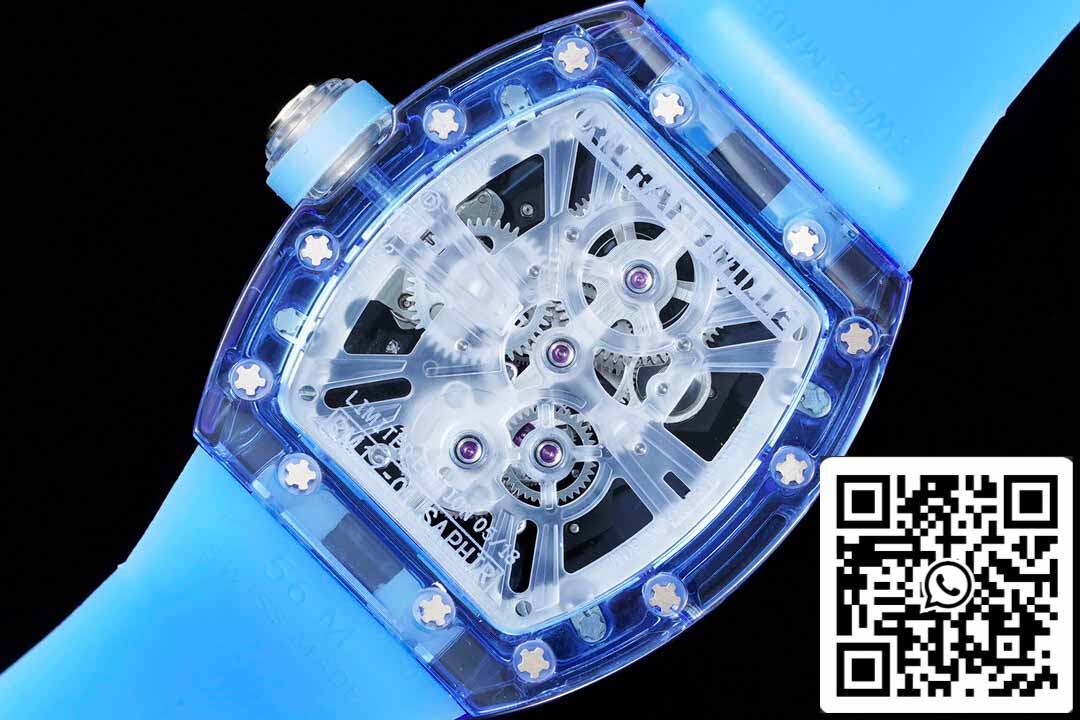 Richard Mille RM12-01 1:1 Mejor Edición RM Factory Tourbillon Caja Versión Transparente