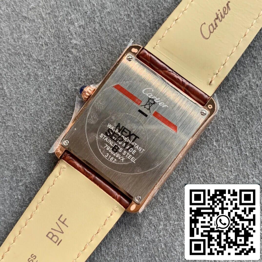 Cartier Tank W5200024 1:1 Mejor Edición K11 Factory Oro Rosa