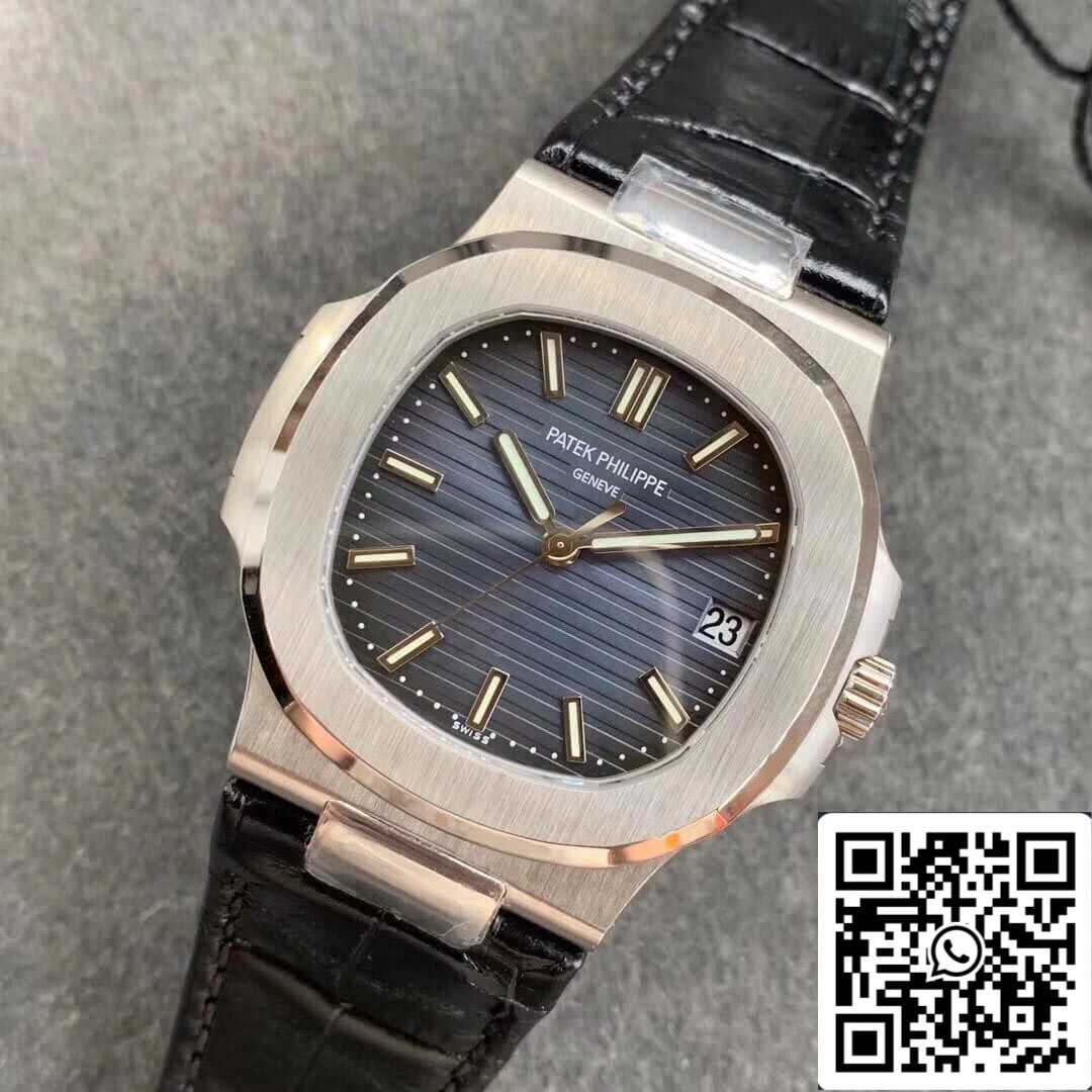 Patek Philippe Nautilus 5711G 1:1 Mejor Edición PPF Factory V4 Esfera Azul Suizo ETA324