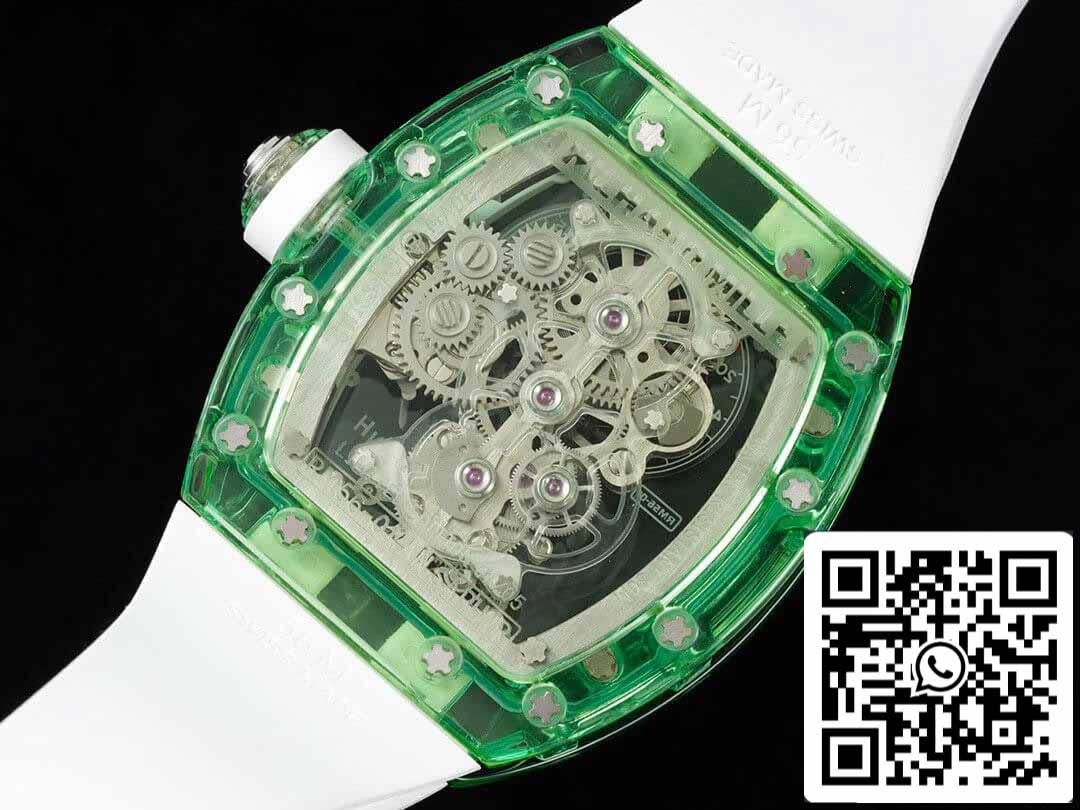 Richard Mille RM 56-01 Tourbillon 1:1 Mejor Edición RM Factory Caja Transparente Verde