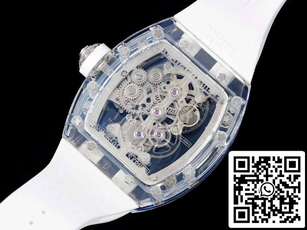 Richard Mille RM 56-01 Tourbillon 1:1 Mejor Edición RM Factory Correa de Caucho Blanca