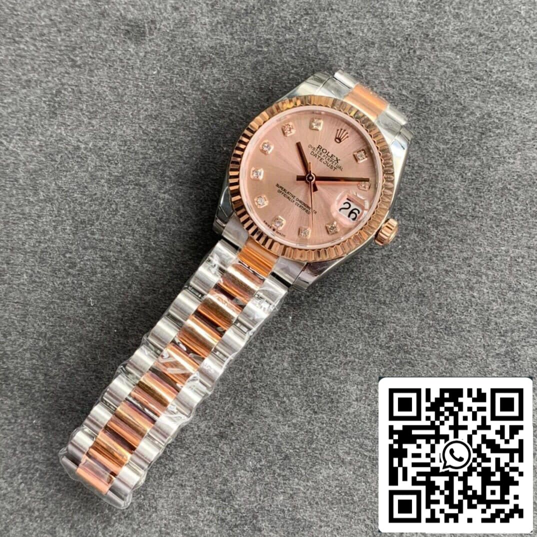 Rolex Datejust M278271-0023 1:1 Mejor Edición GS Factory Esfera de Oro Rosa