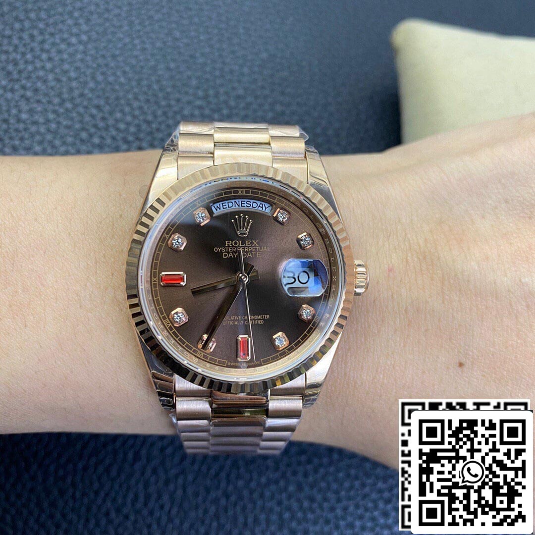 Rolex Day Date 118235 1:1 Best Edition EW Factory Brown Dial