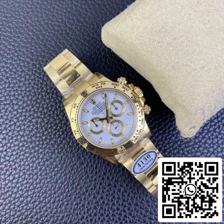 Rolex Cosmograph Daytona M116508-0001 1:1 Best Edition Clean Factory Yellow Gold