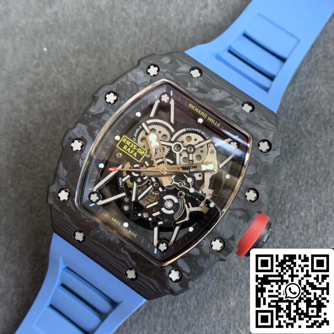 Richard Mille RM35-02 1:1 Best Edition KV Factory V3 Carbon Fiber Case