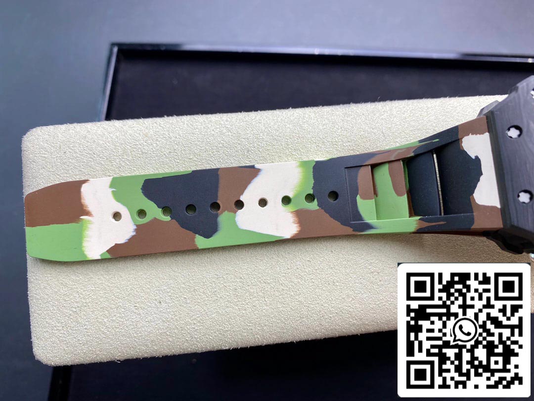 Richard Mille RM-011 1:1 Best Edition KV Factory V2 Carbon Fiber Camo Strap