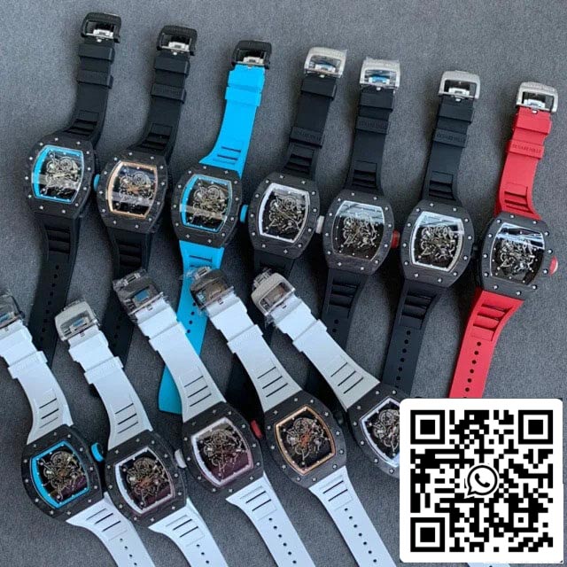 Richard Mille RM055 1:1 Mejor edición KV Factory V2 Esfera esqueleto