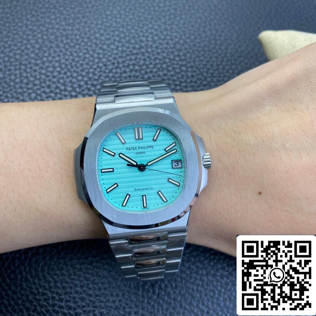 Patek Philippe Nautilus 5711/1A-018 1:1 Migliore edizione 3K Factory Quadrante blu Tiffany