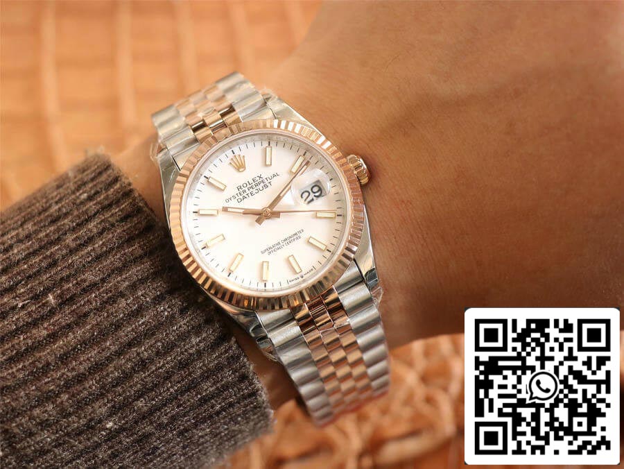 Rolex Datejust M126231-0017 1:1 Mejor edición EW Factory esfera blanca