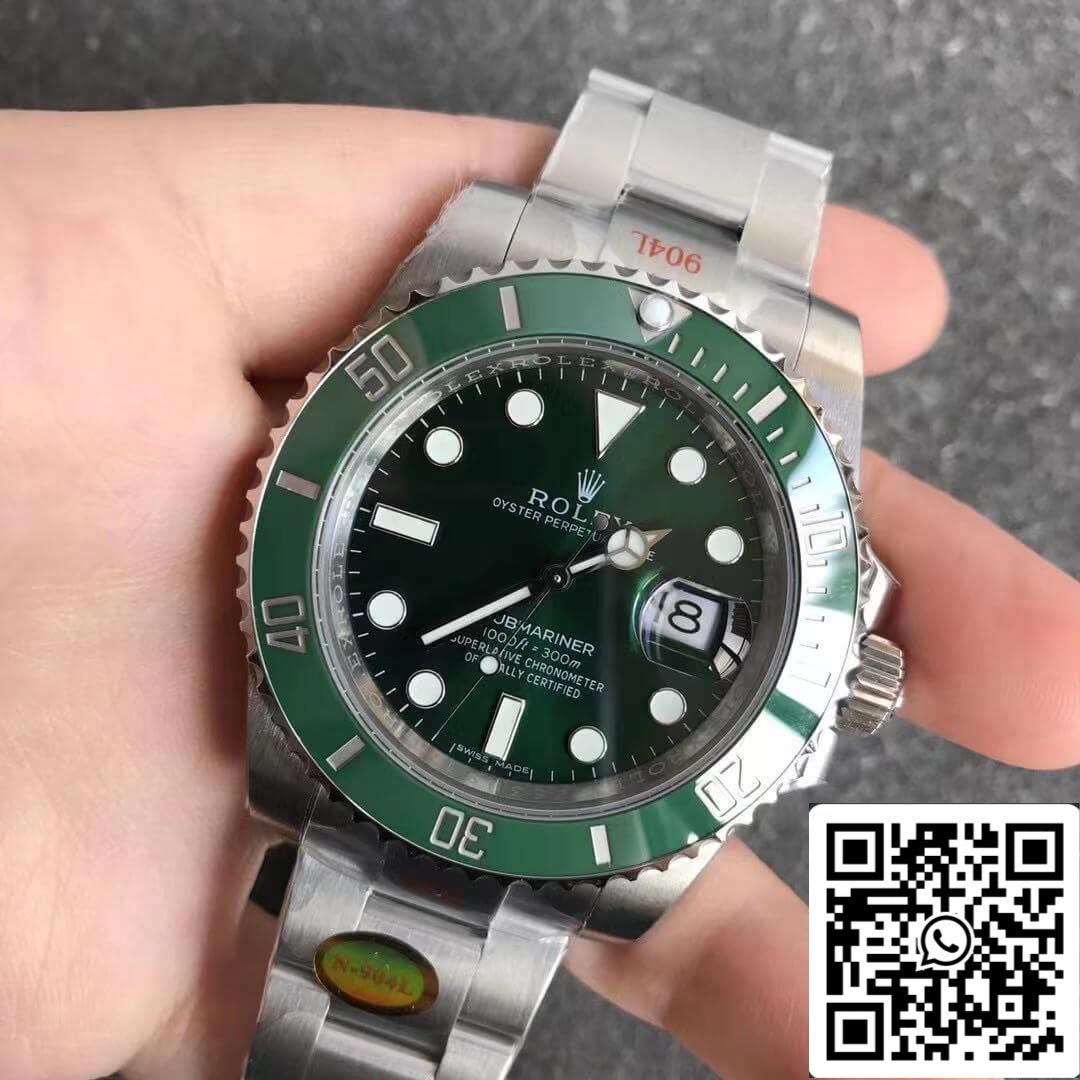 Rolex Submariner 116610LN 1:1 Best Edition Noob Factory V12 Cerchio Verde