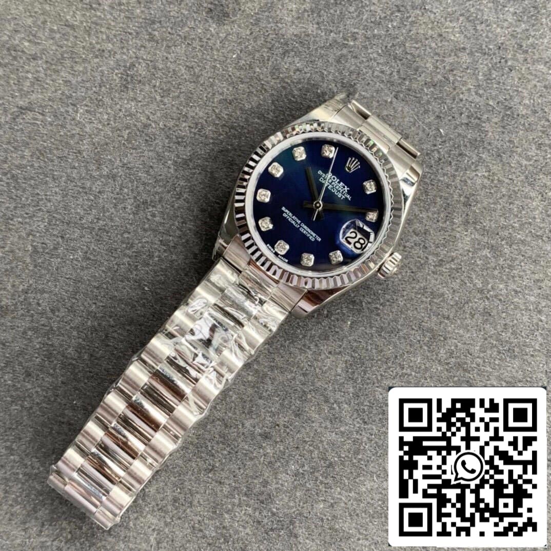 Rolex Datejust 31MM 1:1 Best Edition GS Factory quadrante blu