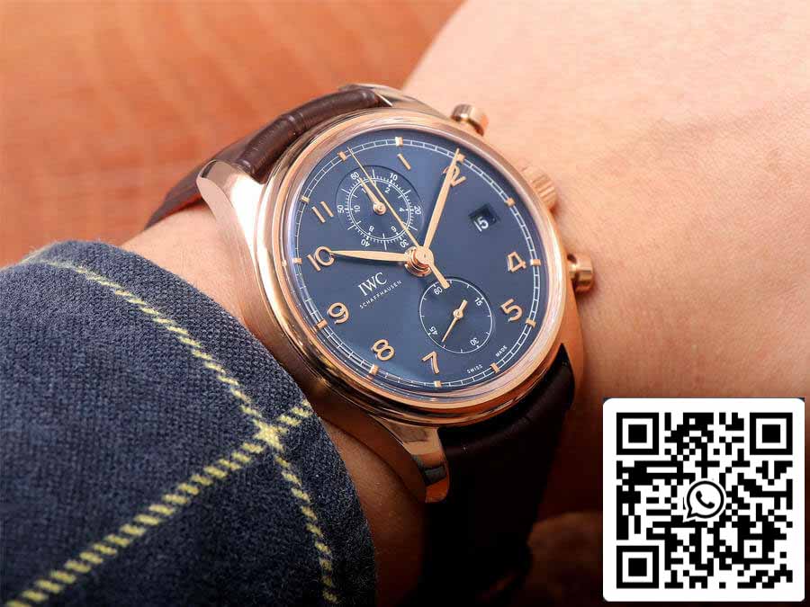 IWC Portugieser IW390305 1:1 Mejor edición ZF Factory esfera azul