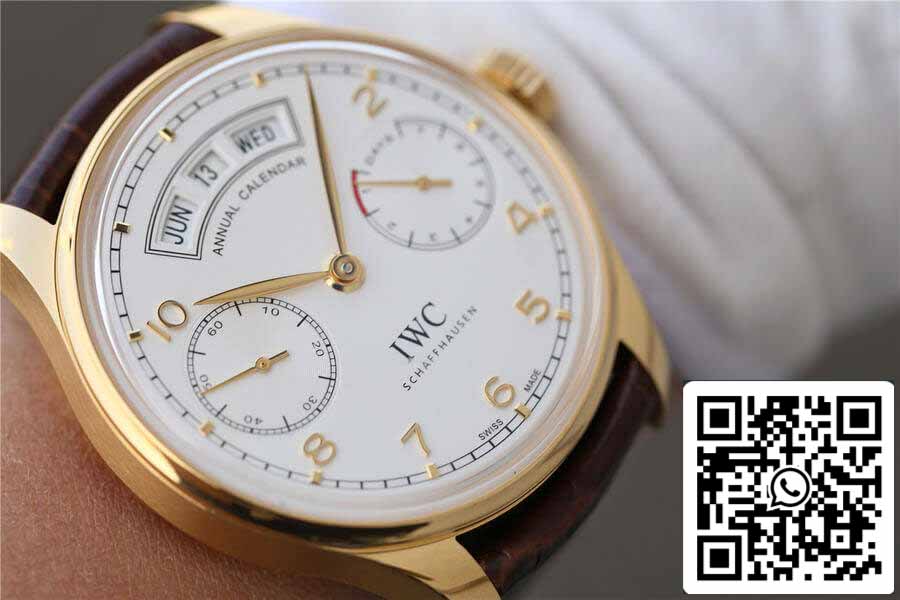 IWC Portugieser IW503502 1:1 Mejor edición YL Factory esfera blanca