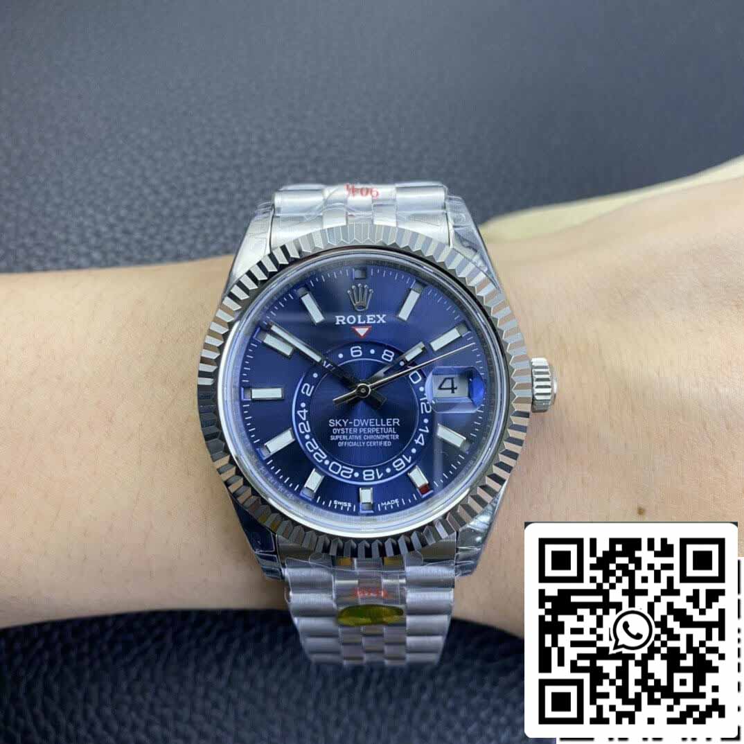 Rolex Sky Dweller M336934-0006 1:1 Mejor Edición Noob Factory V2 Esfera Azul