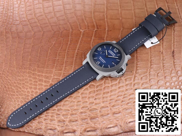 Panerai Luminor PAM1663 1:1 Mejor Edición VS Esfera Azul Ahumada de Fábrica