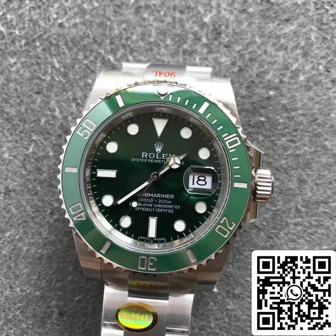 Rolex Submariner 116610LN 1:1 Best Edition Noob Factory V12 Green Circle