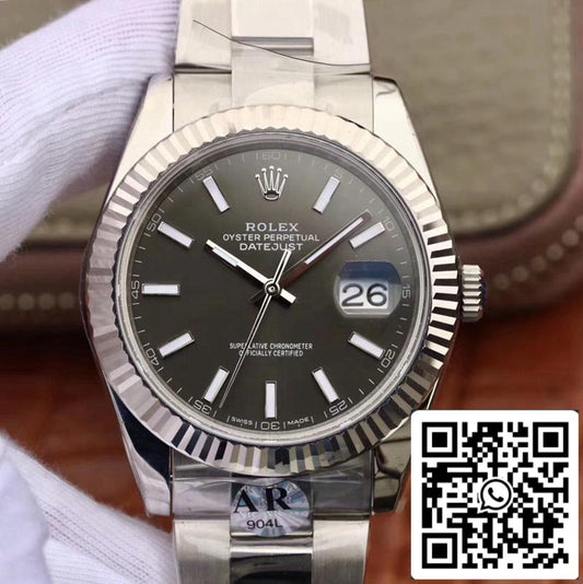 Rolex Datejust 126334 1:1 Mejor edición AR Factory esfera negra Suiza ETA2824