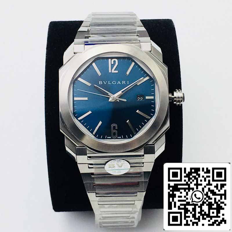 Bvlgari Octo 102105 BGO38C3SSD 1:1 Best Edition BV Factory Blue Dial